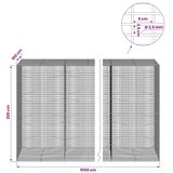  Gabion s žicom debljine 3 5 mm i mrežom 5x2 5 cm - 100 cm 200 cm 1050 cm | shoptok.hr