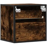  Zidni noćni ormarići 2 kom dimljeni hrast 40x31x39,5 cm | shoptok.hr