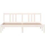  Posteljni okvir bel iz trdnega lesa 160x200 cm, (20601645) | Shoptok.si