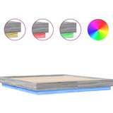  The Living Store Posteljni okvir z LED diodami siva sonoma 200x200 cm - Posteljni Okvir, (21497940) | Shoptok.si