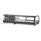 ARKTIC Sushi display, Uključeni spremnici: 4x GN 1/3 (V) 40 mm., GN 1/3, Crna, 220-240V/190W, 1177x426x(H)296mm | Eponuda.com
