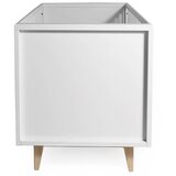 Troll nursery® otroška posteljica scandy™ 2v1 70x140 white/natural | shoptok.hr