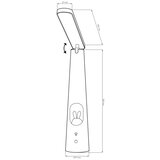 LED prigušiva dodirna stona lampa BUNNY LED/7W/230V 2700/4000/6500K bela | Eponuda.com