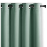 AmeliaHome Curtain BLACKOUT color mint style classic silver eyelets blackout 140x270 | shoptok.hr