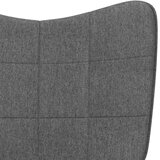  Stolica za ljuljanje od tkanine tamnosiva | shoptok.hr
