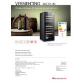 MELCHIONI family VERMENTINO 36 C DUAL Rashladna vinska vitrina, zapremina 103 litara, Crna | Eponuda.ba