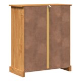vidaXL Kopalniška omarica medeno rjava 68 x 34 x 80 cm Trdna borovina | Shoptok.si
