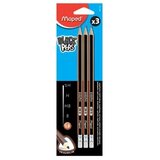 Maped BLACK`PEPS grafitni svinčnik, HB, 3 kosi/blister | Shoptok.si