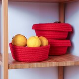 Wallity set 3 korpe za odlaganje Crveni | ePonuda.com