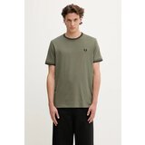 Fred Perry Majice s kratkimi rokavi TWIN TIPPED T-SHIRT Zelena Cene