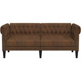  Dvosjed Chesterfield smeđi od tkanine | Eponuda.com