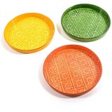 Mhome Pladenj Retro 20,5cm / okrogel / več barv / kovina, (5000199844) Cene