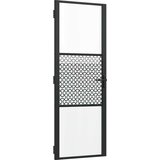 Staklena vrata Rezbarija Crna 76 x 3,5 x 201,5 cm Aluminij | Eponuda.ba