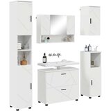  Set namještaja za kupaonicu 5 kom. Visoki sjaj bijela | shoptok.hr
