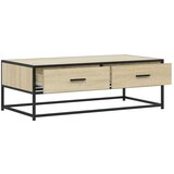 vidaXL Stolić za kavu boja hrasta sonome 100x50x35 cm od drva i metala | shoptok.hr