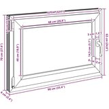 vidaXL Kletno okno "RISOR" 90x70 cm vrtljivo-nagibno DIN levo belo | Shoptok.si