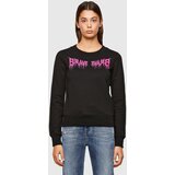 Diesel Sweatshirt - FAMOUS black with pink inscription Cene