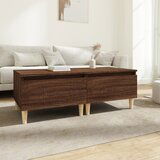 The Living Store Stranska mizica 2 kosa rjav hrast 50x46x35cm inženirski les - Stranska Mizica, (21662453) | Shoptok.si