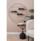 PT LIVING Zidni metalni držač za boce vina u zlatnoj boji broj boca 12 kom 80x80x9 cm Redondo – | shoptok.hr