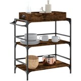  Kuhinjska kolica boja hrasta 81,5x41x92,5 cm konstruirano drvo | shoptok.hr
