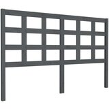  Posteljno vzglavje sivo 156x4x100 cm trdna borovina, (20646473) | Shoptok.si