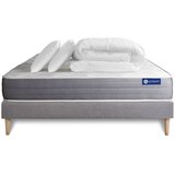 ACTISOM Kompletni paket za posteljo - Vzmetnica 140x190 cm + Vzmetni boksi z letvami (komplet) + 2 vzglavnika + Prevleka - Actilatex Dream, (21613477) | Shoptok.si