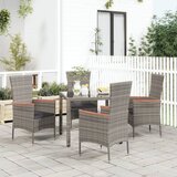 Maison Chic Vrtni stoli - Stol za vrt z blazinami 4 kosi poli ratan sive barve JS2248, (21876925) | Shoptok.si