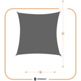  Sunčevo jedro 3 x 3 m tamno sivo | shoptok.hr