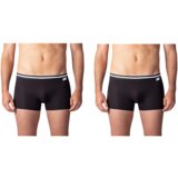 Bellinda COTTON STRETCH BOXER 2x - Double pack of cotton boxer shorts - black Cene
