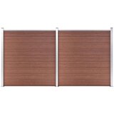  Ograda od WPC-a 353 x 186 cm smeđa | shoptok.hr