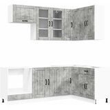  Kuhinjska jedinica LUCCA 8 kom. Betonska siva Konstruirano drvo | shoptok.hr