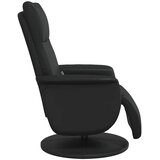  Masažni naslonjač od umjetne kože s osloncem za noge crni | shoptok.hr
