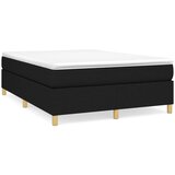 vidaXL Box spring posteljni okvir črn 140x190 cm blago, (20736449) Cene