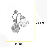  ONLI - Zidna svetiljka ARIANNA 1xE14/6W/230V | Eponuda.com