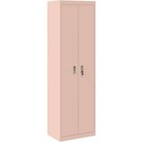Ormarić Omarica za shranjevanje 2 pcs Roza 60 x 40 x 200 cm Jeklo, (5000152699) | Shoptok.si