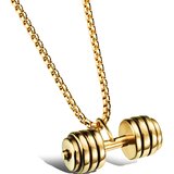 IZMAEL Ogrlica Dumbbell - Zlatna | shoptok.hr