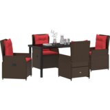  Vrtni blagovaonski set 5 komada smeđa poli ratan | shoptok.hr