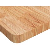  Četvrtasta stolna ploča smeđa 70x70x4 cm tretirana hrastovina | shoptok.hr