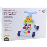 Interaktivna hodalica za bebe sa interaktivnim volanom - bijela | shoptok.hr