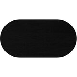 Stolna ploča tamnosmeđa 120x60x2 cm ovalna masivna hrastovina | shoptok.hr