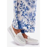 VINCEZA Leather Women's Moccasins With Openwork Pattern | Shoptok.si