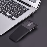 Venisymlis 2,4 GHz Zložljiva brezžična Arc Touch Mouse Miške USB Sprejemnik Za pc Notebook Smart TV Črna, (22060300) Cene