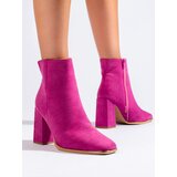 SHELOVET Fuchsia women's ankle boots on the post | shoptok.hr