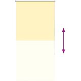 Rolo zavjesa za zamračivanje žuta 65x150 cm širina tkanine 60,7 cm poliester | shoptok.hr