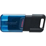Kingston USB ključ DT80M, 256 GB, črno moder