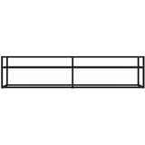 TV ormarić crni 180 x 40 x 40,5 cm od kaljenog stakla | shoptok.hr