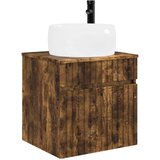  Umivaonik s policom za zid Dimljeni hrast 49 x 44,5 x 66 cm | shoptok.hr