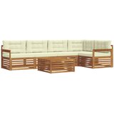 Set vanjskih sofa 6 kom. Prirodna i krem | shoptok.hr