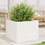  Vrtna sadilica bijela 60x60x46 cm od masivne borovine | shoptok.hr