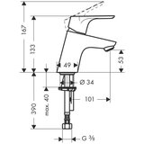 Hansgrohe 31733000 Focus E2 70 armatura za umivalnik | Shoptok.si